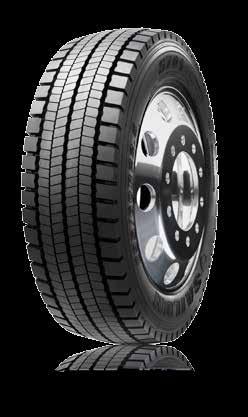 The specialised rubber tread compound provides excellent anti-scrub resistance. The varied pitch tread design and narrow horizontal grooves effectively reduce tyre noise for a more comfortable ride.