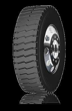 Open shoulder design delivers superior stability and uniform wear. The deep 31/32 tread depth offers a longer tread life and exceptional fuel efficiency.