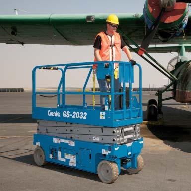 Genie electric scissor lifts are exceptionally mobile, letting you maneuver in tight worksites.