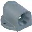 Flanges & Elbows entry thread metric Flanged elbow 90 aluminum Material: Aluminium Seal: NBR Temperature range: -40 C / +100 C Protection class: IP 65 Properties: For splash water-proof mounting on