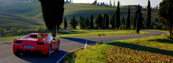 DAY 4: Cortona and Arezzo Route: San Casciano dei Bagni Cortona Arezzo Florence Departure by Ferrari and first stop in Cortona Cortona was