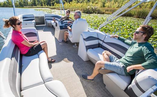 Featuring a spacious open walkthrough layout, the CW has four chaise lounges that offer plenty of room