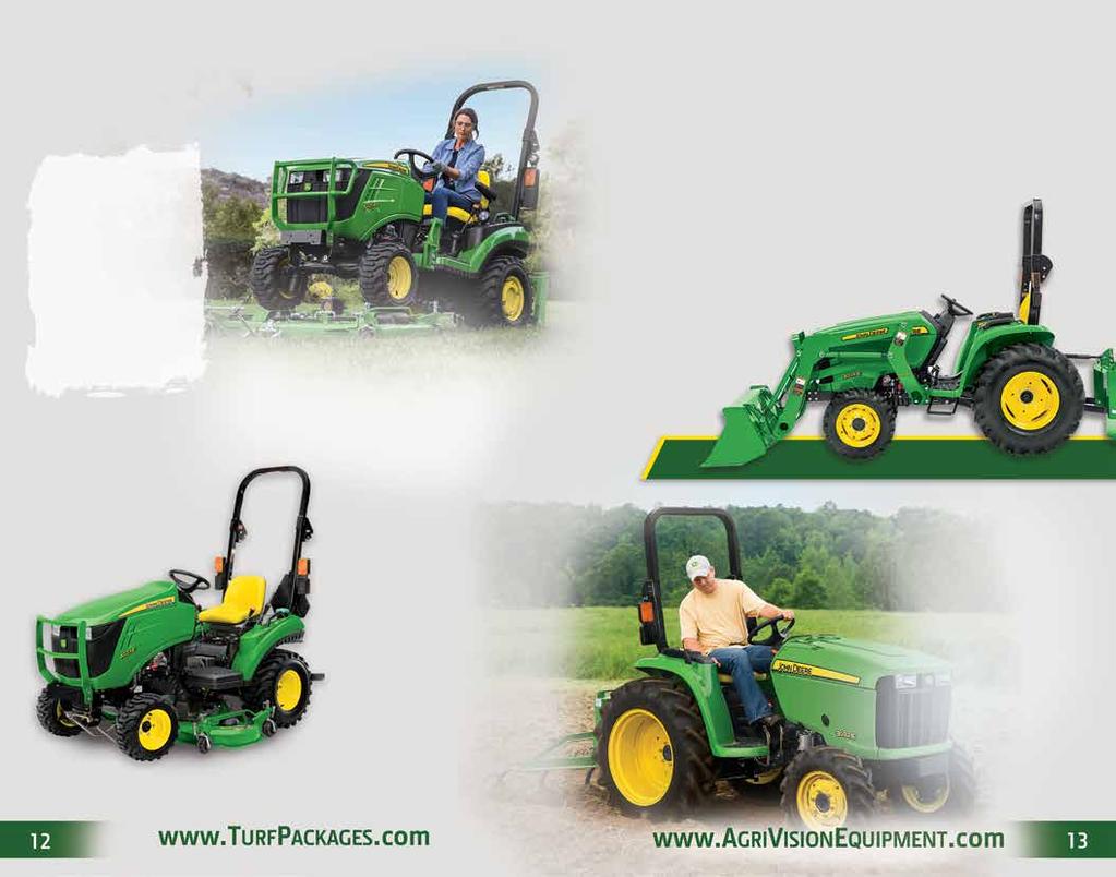 Sub- Compact tractor packages 1025R Add Ons 1025R Add Ons Price per mo 60 mower deck $38.00 Loader $32.
