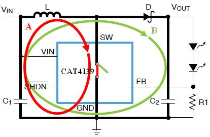 5 cm BOOST DRIVER For compact lighting applications like solar lamps, layout area is an important factor.