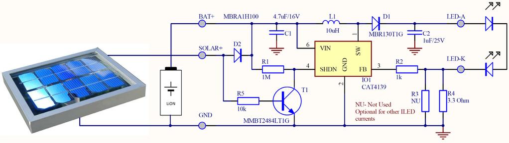 To create such application, an accurate constant current LED driver CAT4139 was chosen.