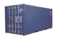 TEU Intermodal Containers ISO specifications Corner posts take load Corner blocks for rigging Corrugated steel sides & top Doors on one end (or