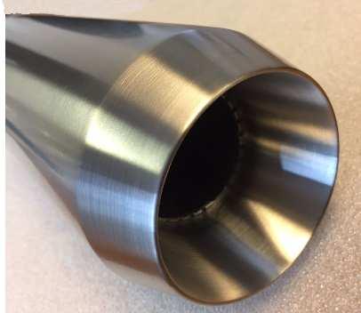 Inlet/Outlet Cylinder, Diam/Length Cone Lengths Description Part Number Retail 1.50" ID/2.25" INSET 3.00" OD x 8.50" long 2" L inlet/ 1" outlet 13" OAL. 1.50" MS perforated core w/ss wool wrap.