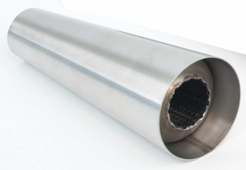 50" OD 17" Straight perforated core with stainless steel wool wrap MC-RD-1500-24-SS $ 185.