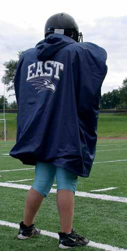 STADIUM P-1 StadiumPoncho Model #P-1 Hooded Poncho keeps you dry in all seasons.100% waterproof polyester outer shell.