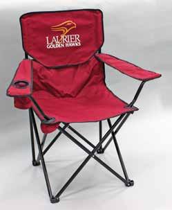 BC-1 BagChair (with carrying bag) Model #BC-1 Carry this comfortable high-back chair to any event. Cordura canvas back removes easily for screening or embroidery. Available blank or custom-printed.