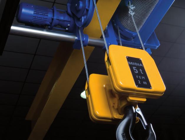 MISIA WIRE ROPE HOISTS XM SERIES Characteristics XM 312 N S4 H7 A(A1) /5 a Series Hoist size The design of Misia wire rope hoist units is complemented by the use of quality components.