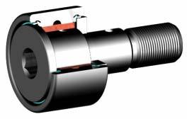 Bushing Type Self lubricating bushing replaces needle rollers Allows for non-maintenance operation Do not lubricate with grease, okay to use oil Slow speeds, low loads only