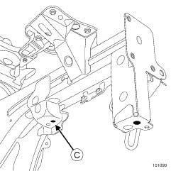 GENERAL VEHICLE INFORMATION Structure components to be positioned on body repair bench: Description 40A The bracket is supporting the underneath of the rear axle assembly mounting unit and is centred