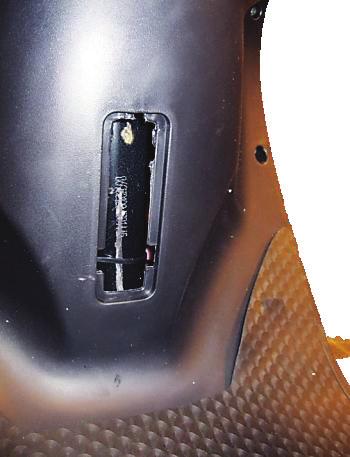 1 VIN / Serial number location on GIO Electric scooters: VIN number located on the steering column and covered by