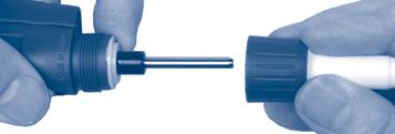 The spring guide should hold the piston assembly inside the body of the pipette.