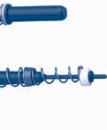 following order: locking-clip, tip-holder spring, seal-holder, O-ring take care that the spring is the correct way up and that the flat surface of seals, rings and washers