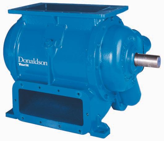 EFFICIENT Donaldson Torit rotary valve allows complete automation of a dust collection system from start to finish, continuously depositing dust from the collector to the end-of-the-line material