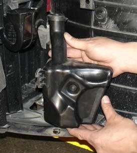front air scoops: Use a 10mm socket to loosen and remove