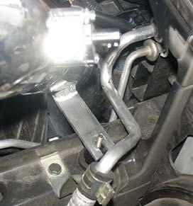 side, the intake bracket is sitting firm over the