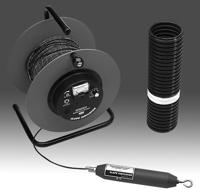 Components Overview Sondex Readout The Sondex Settlement system consists of a portable readout probe, sensing rings, corrugated Sondex pipe, and inclinometer casing.