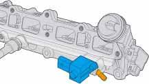 The fuel pressure regulating valve (N276) is located on the lower section of the intake manifold and is screwed in place between the fuel rail and the return line leading to the fuel tank.