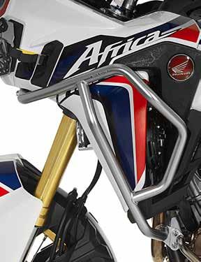 HONDA Stainless steel crash bar for HONDA CRF1000L The crash bar is made of high quality, electropolished stainless steel and extends the range of use of your travel enduro.