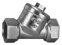 7 Catalog<br METER SWIVEL NUT INLET<br BY MALE IRON PIPE THREAD OUTLET HS38-323-NL 3/4" 5/8"x3/4" & 3/4" 3/4" 1.3 HS38-444-NL 1" 1" 1" 1.