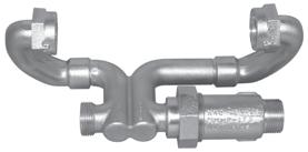 optional dual check valve or adapter 2.5" Style C 2.5" Style D 2.5" *Style E * Style E fits inside Ford Yokebox or equal if ordered without inlet and outlet valves.