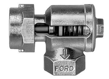 Ford Single Check Valves provide deterrence for minimum requirements. On services where an approved backflow preventer is not desired or required, a Ford Single Check Valve may be installed.