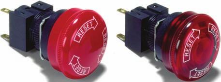 Emergency Stop Switch (16-dia.) CSM DS_E_11_2 Separate Construction with Minimal Depth Direct opening mechanism to open contacts in emergencies, such as when they are welded. Conforms to EN 6947-5-5.