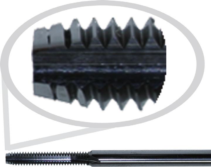 Machine micro-tap 1712 R Monoblock carbide Threading according to NIHS Shaft tolerance: h6 Recommended for non ferrous materials easy to manufacture.
