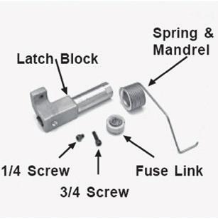 Possible hand and finger pinch points between closing Type N550/N551 handle and latch block. Adding a Retrofit Kit causes the handle to close quickly and with extreme force.