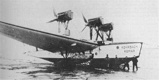 In 1928 RMF receives an order from Deutsche Luft Hansa for three trans-atlantic flying boats. Rohrbach s design is called Ro-X Romar.