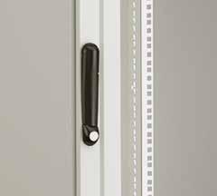 HANDLES Further to ETA standard locking system, ETA offers a wide range of handles with key-lock insert, pad-locking option, push-button release or special