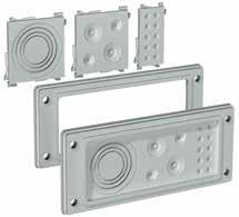 Supply includes nr. 1 piece complete with gasket and mounting accessories for FL frame. PUNCHED CABLE ENTRY PLATES CODE DIM. NR. HOLE PLATE HOLE DIM.