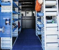cargo dividers, multi-racks, bulkheads and sliding platforms. Take your workshop with you in Transit.