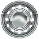 4 Pewter Leather 3 16" Silver Steel with Black Hubcap Standard: XL