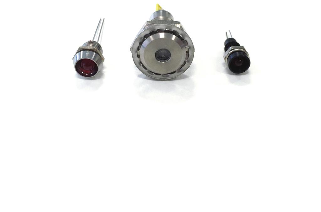 Introduction Indicators This range of panel mounting ED indicators consists of many different bezel styles, types of ED s and colours.