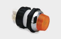 Indicator ights - Sealed to IP7 ey eatures IP7 Panel Sealing Supplied complete with gaskets/ O rings eon, ED, mains ED or filament lamp ezel sizes from 7. to 22.