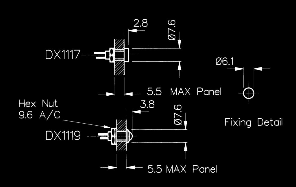 (DX1118) Dependent on ED used Dependent on ED used 20º for 5 seconds max.