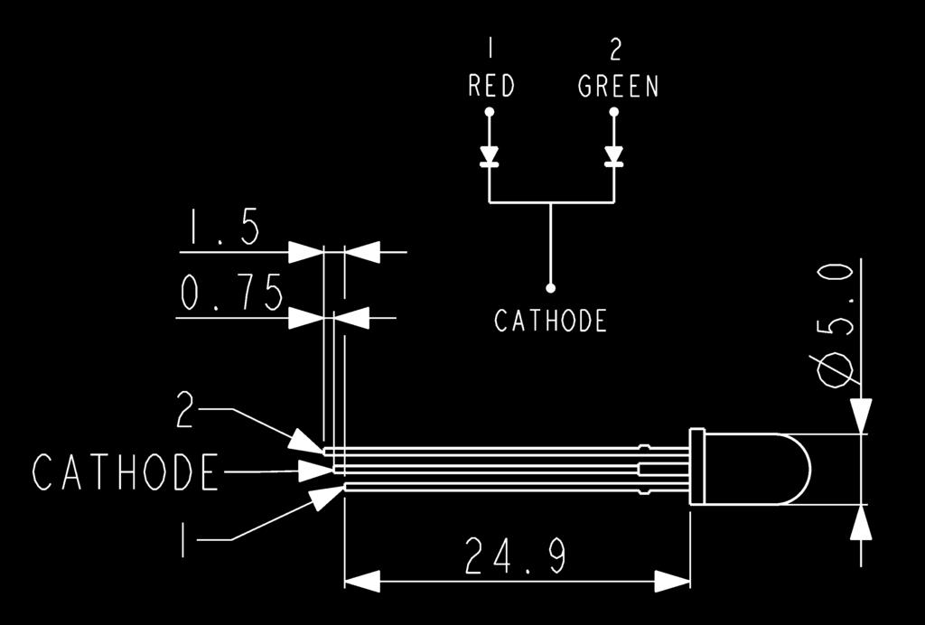 Intensity @20m: orward voltage: ont. orward urrent (max): 1.2mcd 2.0-15.0V 10-30m 20mcd 2.0V 25m Power Dissipation: lash requency @ 3V supply: Operating Temp: 200mW (max) @ 20 ambient 2.