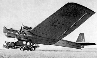 Tupolev TB-3 1931 4 engines 144mph Crew 6 2 x linked 7.