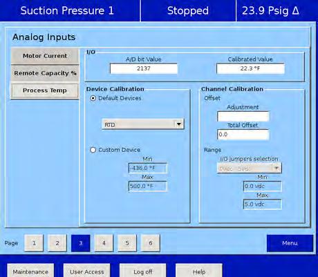 13-3 and 13-4. The Process Control tab on this page will display either Temperature or Pressure depending on the selected control model.