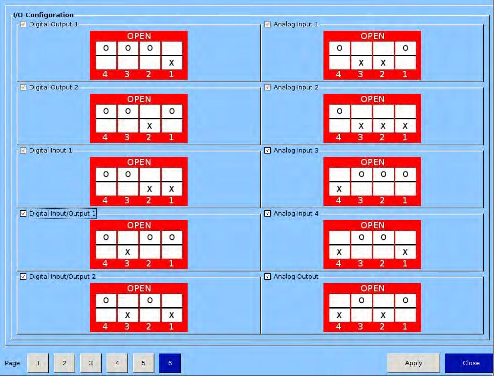 Section 19 Configuration I/O Configuration If any additional I/O card are added to Vission 20/20, this is where these cards are enabled for use by the Vission 20/20 algorithms.