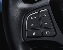 Steering wheel mounted controls for safe, effortless telephone operation.
