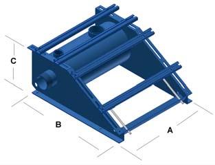 competitively w/compact design Comparable noise attenuation to typical base frames Only 1 wrench needed for complete assembly; no drilling, cutting, & welding needed which significantly shortens