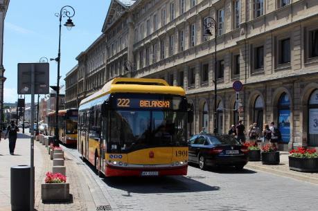 WARSAW 10 SOLARIS buses Full electric 12m Running on line