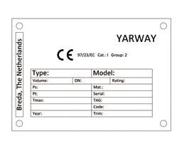 YARWAY NARVIK MODEL 33/43 FIG. 1 Water inlet flange is available to various standards.