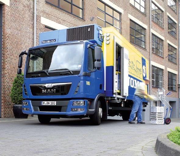 Just like the MAN TGL and TGM. As both 7.5- and 12-tonner with short wheelbase, the TGL is extremely manoeuvrable.