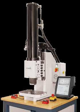 In C-rame Design with orce / Stroke Monitoring SCHMIDT HydroPneumaticPress with force / stroke monitoring are offered as complete system with control unit SCHMIDT PressControl 00.